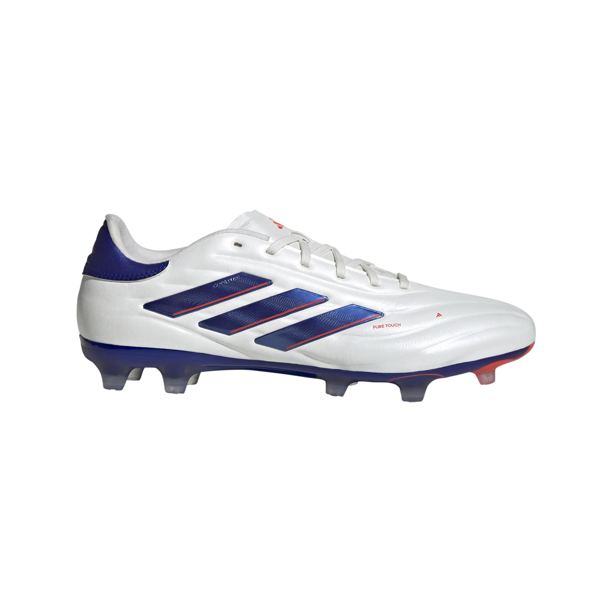 adidas Copa Pure 2 Pro Firm Ground Soccer Shoes | Cloud White-Lucid Blue-Solar Red | Men's