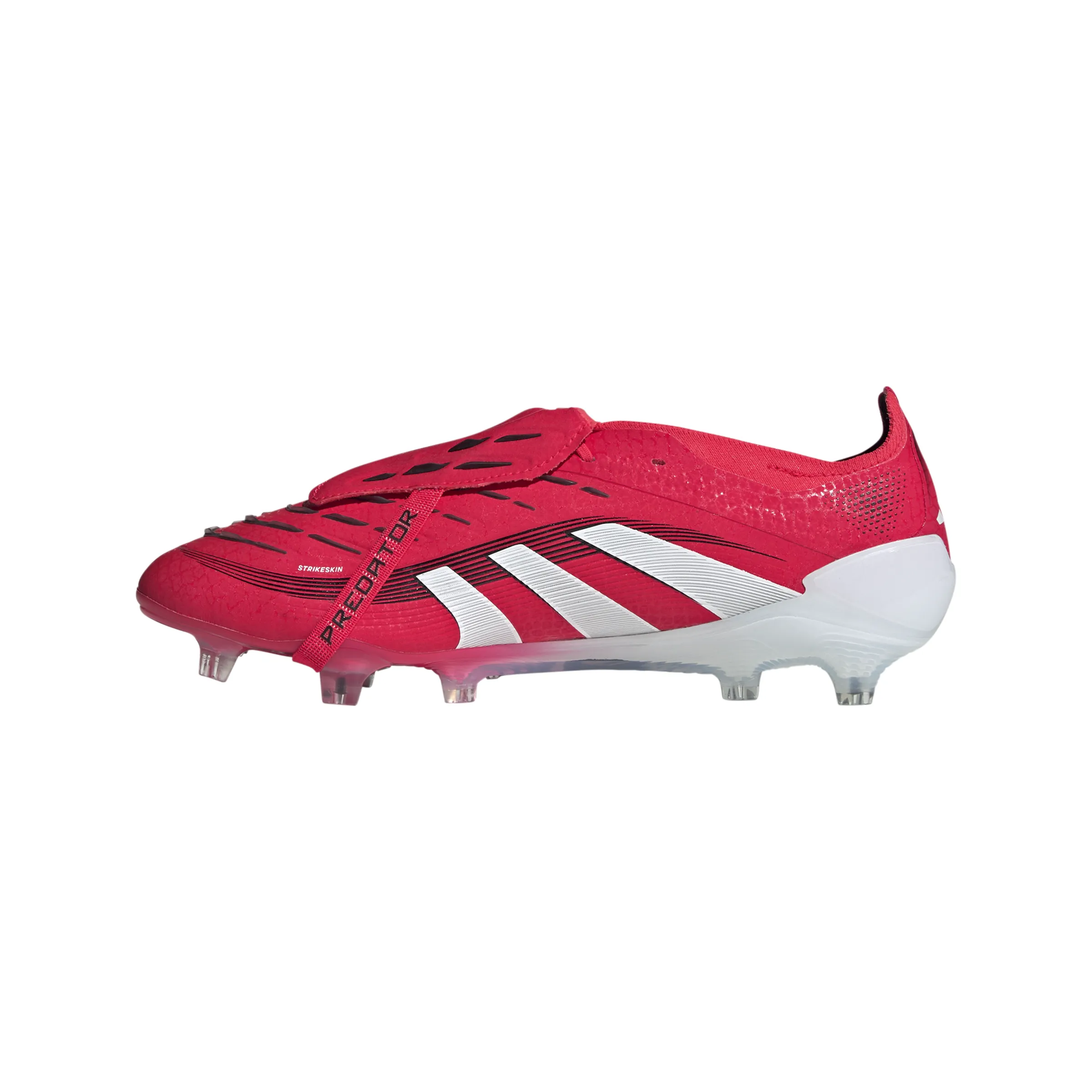 adidas Predator Elite Fold Tounge FG Firm Ground Soccer Cleat - Lucid Red / Cloud White / Core Black