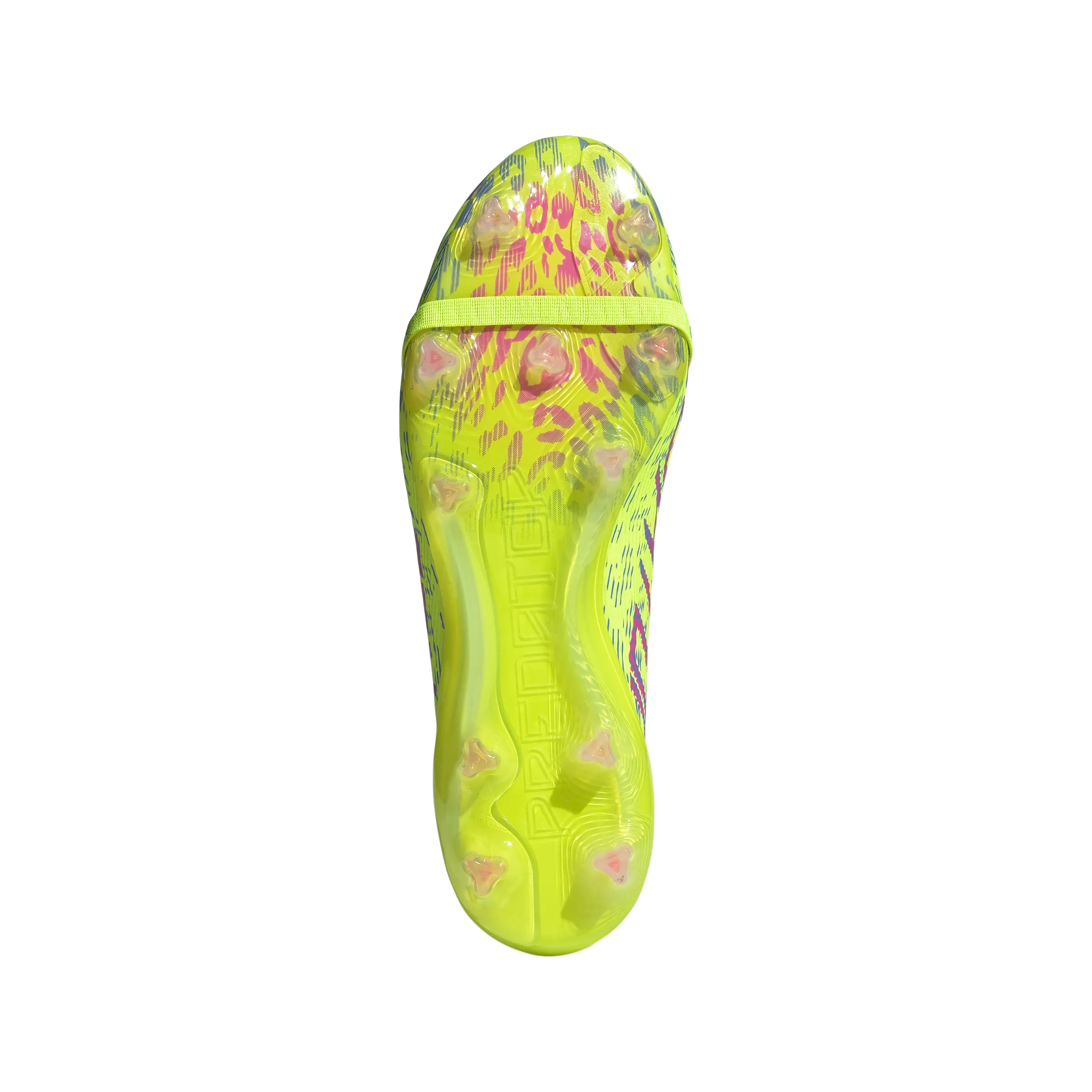 adidas Predator Elite FT FG Firm Ground Soccer Cleat - Lucid Lemon / Lucid Pink / Blue Fusion
