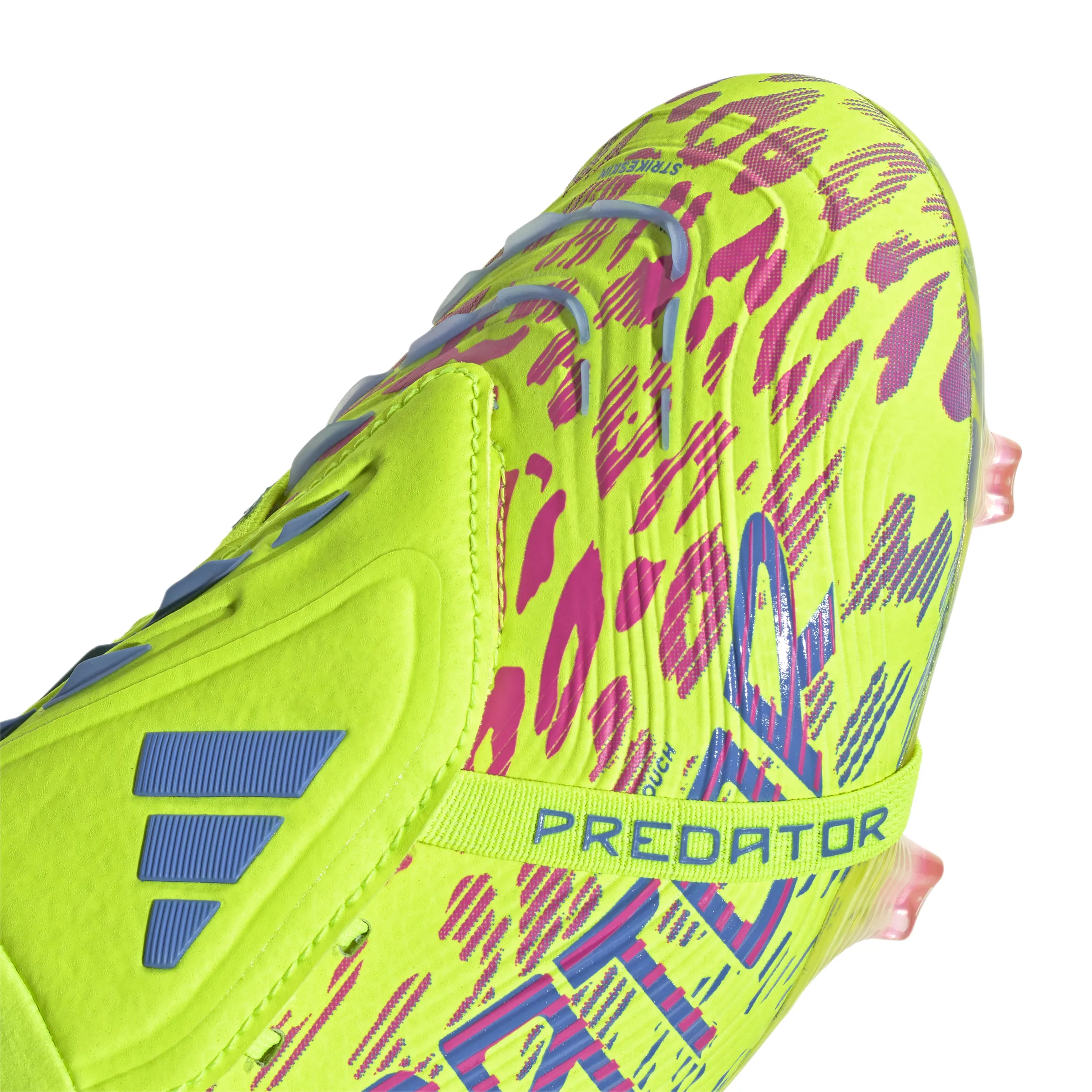 adidas Predator Elite FT FG Firm Ground Soccer Cleat - Lucid Lemon / Lucid Pink / Blue Fusion