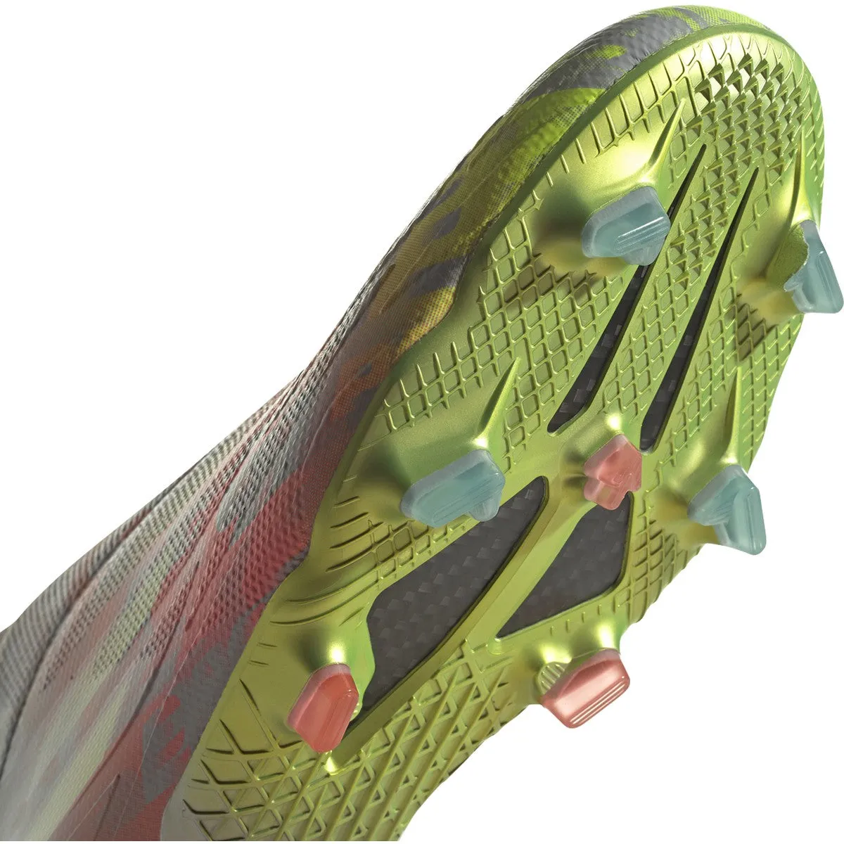 adidas Speedflow   Firm Ground Cleats -  Clear Onix/White/Solar Yellow