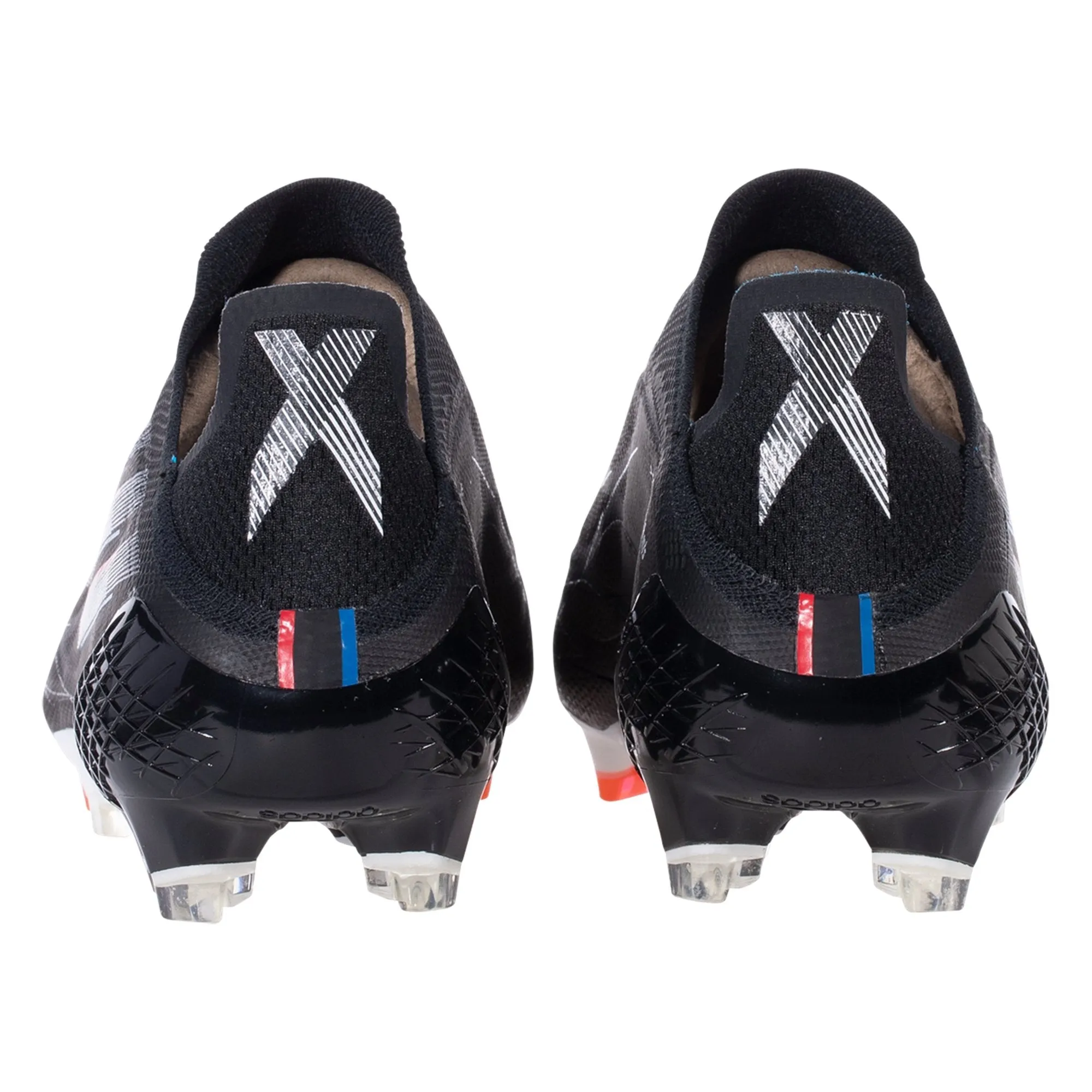 adidas X Speedflow  FG Firm Ground Soccer Cleat: Core Black/White/Vivid Red
