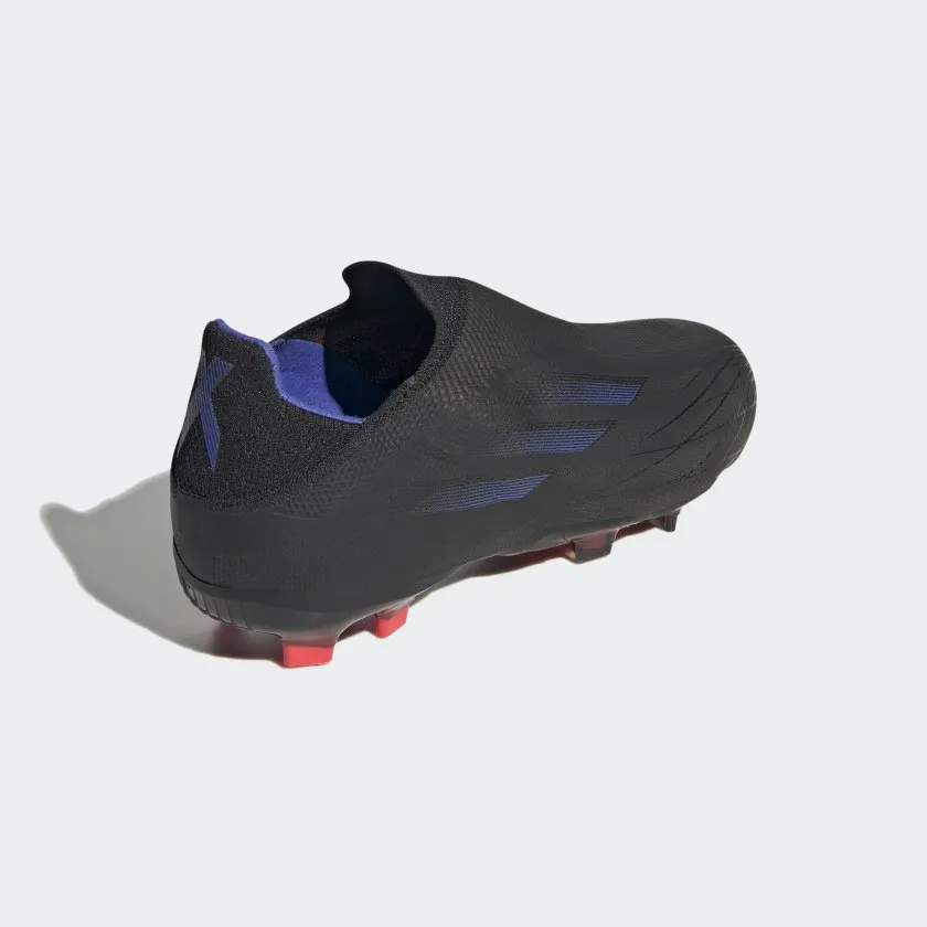 adidas X Speedflow  JUNIOR Firm Ground Soccer Shoe - Core Black/Sonic Ink/Solar Yellow