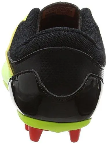 Boys Ua Spotlight Dl FgR Jr. Soccer Cleats High/Vis Yellow/Rocket Red/Black 4