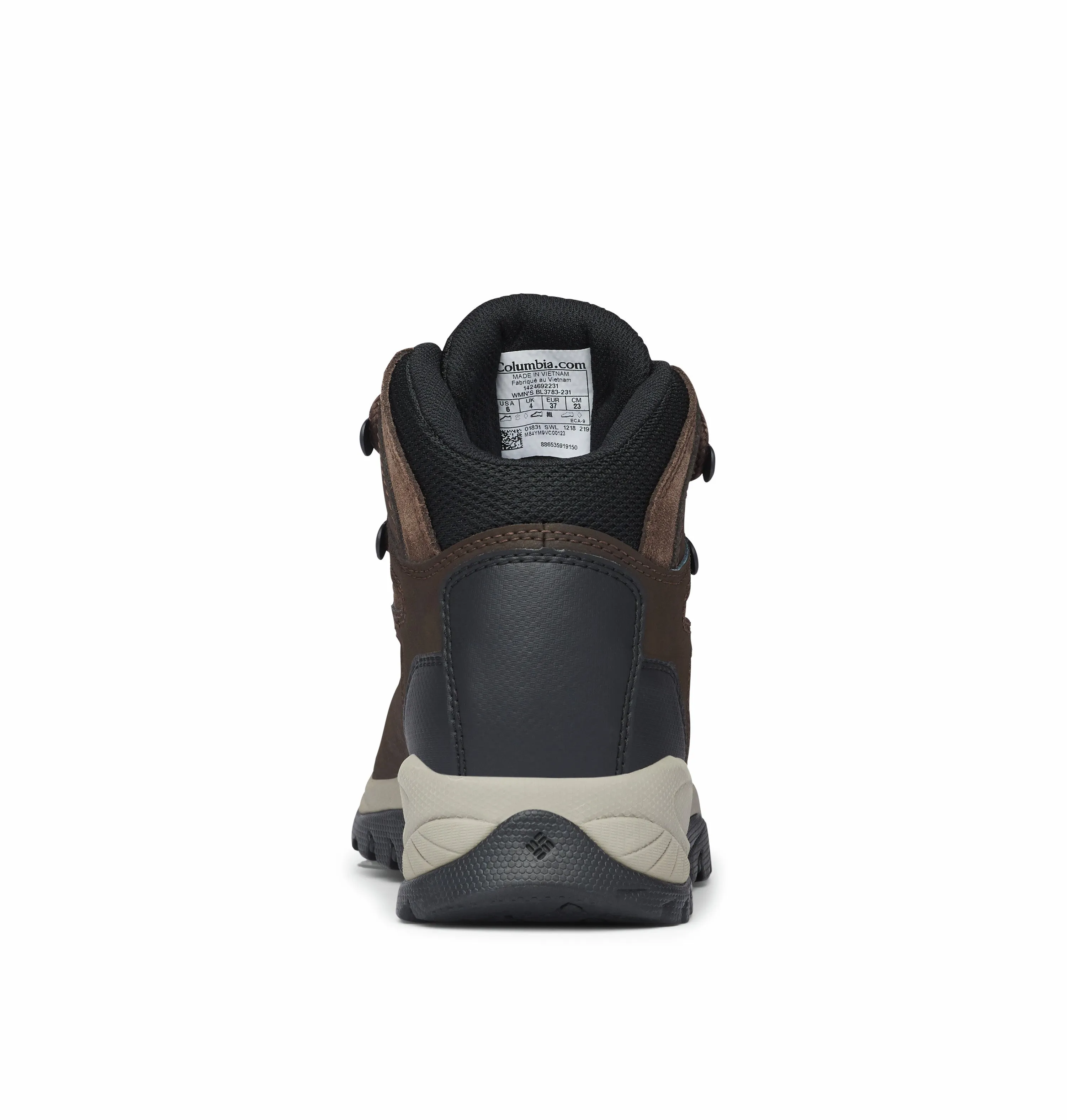 Columbia Ladies Newton Ridge Plus Waterpoof Breathable Leather Hiking Boot-CORDOVAN