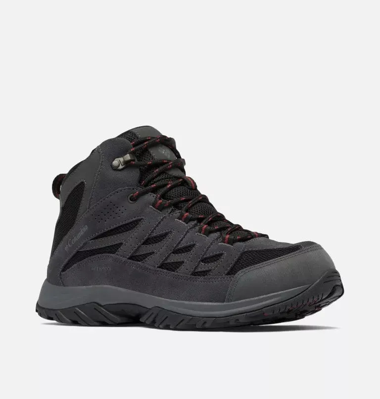 Columbia Men's Crestwood Mid Waterproof Boots- Black/ Charcoal