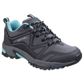Cotswold Women Hiking Boots - Abbeydale Low Hiker in Grey/Black/Aqua, 3-8