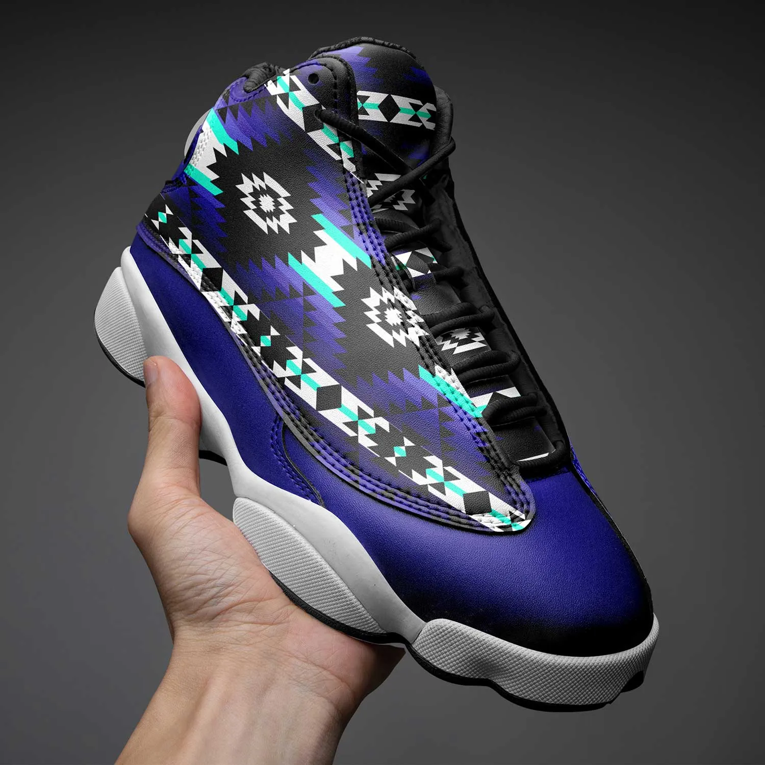 Cree Confederacy Midnight Isstsokini Athletic Shoes