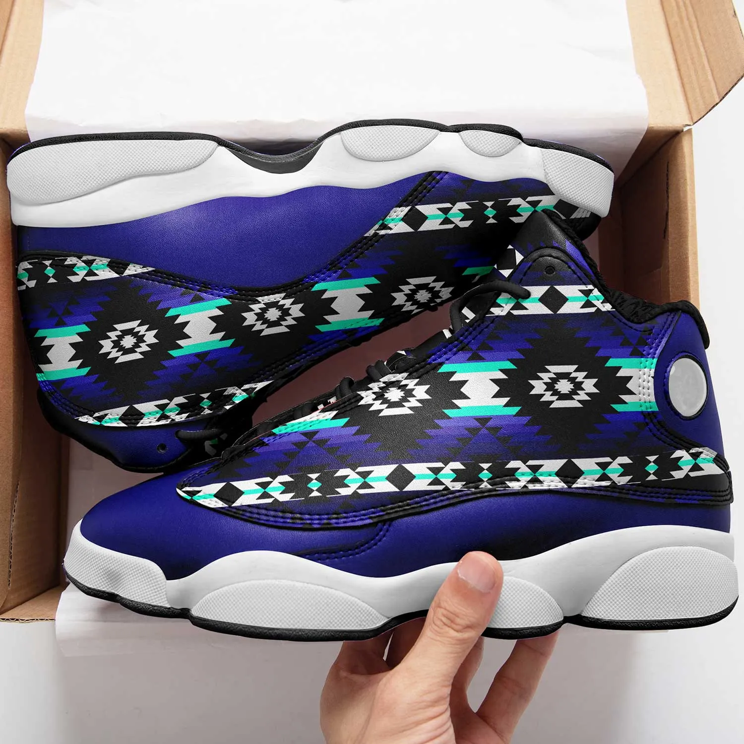 Cree Confederacy Midnight Isstsokini Athletic Shoes