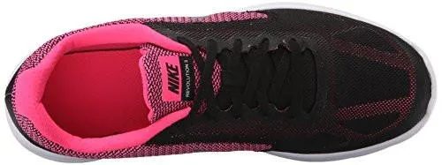 Girls Revolution 3 Running Shoe Gs Blackmetc Silverhyper Pinkwhite 6 M US Big Kid