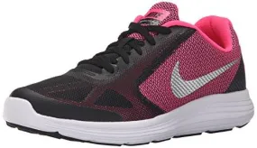 Girls Revolution 3 Running Shoe Gs Blackmetc Silverhyper Pinkwhite 6 M US Big Kid