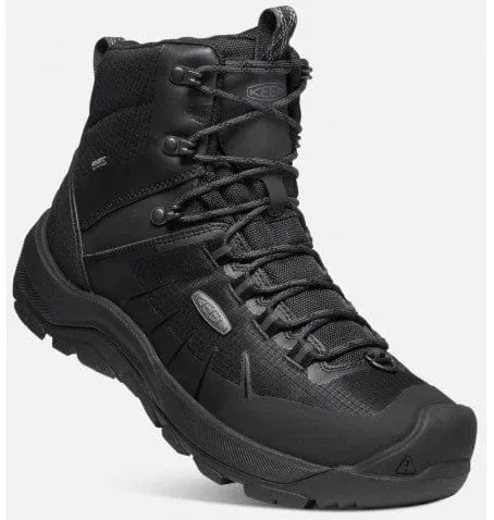 Keen Men's Revel IV Explorer Mid Polar Waterproof Hiking Boots- Black/ Magnet