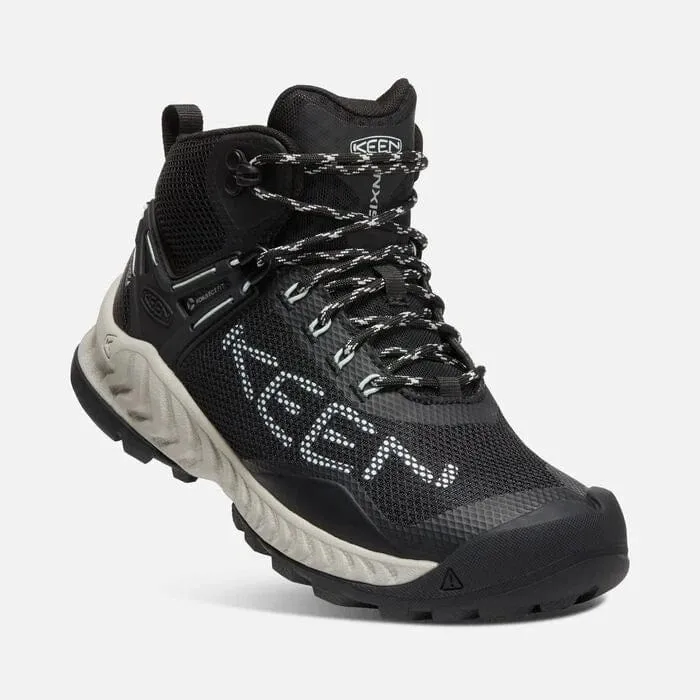 Keen Women's Nxis Evo Mid Waterproof Boots- Black/ Blue Glass