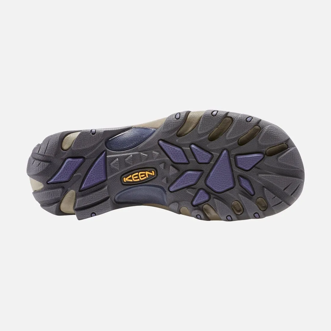 Keen Women's Targhee II Mid Waterproof Hiking Boots- Goat/ Crown Blue