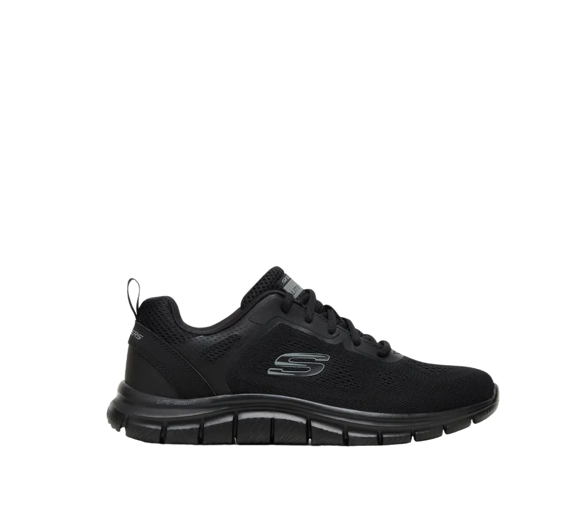 Mens Skechers Track Broader Shoes Black