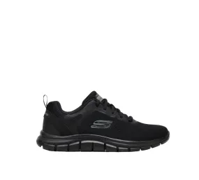 Mens Skechers Track Broader Shoes Black
