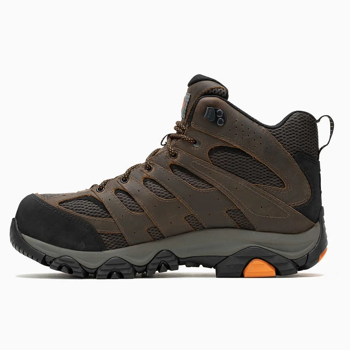 Merrell Men's Moab Vertex 2 Mid Waterproof CSA Work Boots- Earth