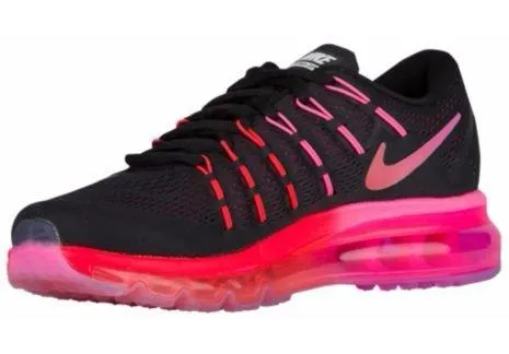 Nike Air Max 2016 Running Shoes Black/Multi Colo Noble Red 806772006 Size 8