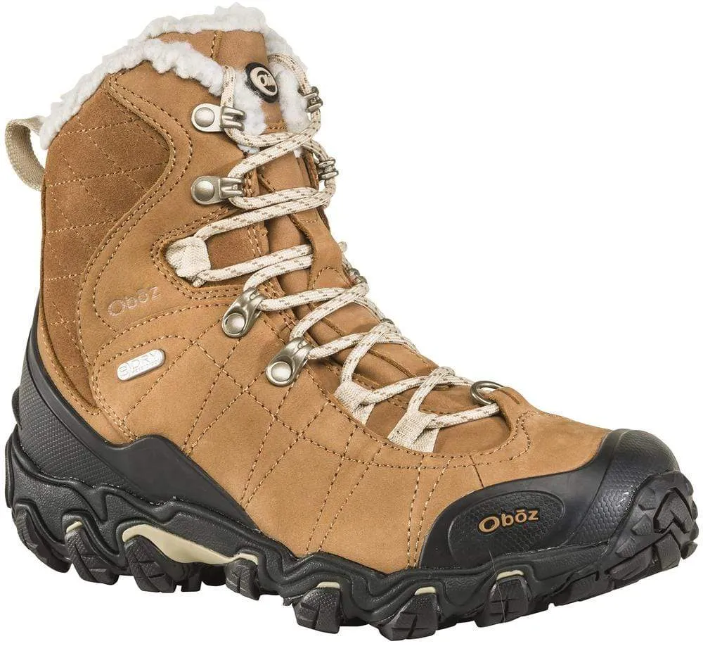 Oboz Women's Bridger 7" Insulated Mid Waterproof Hiking Boots- Chipmunk