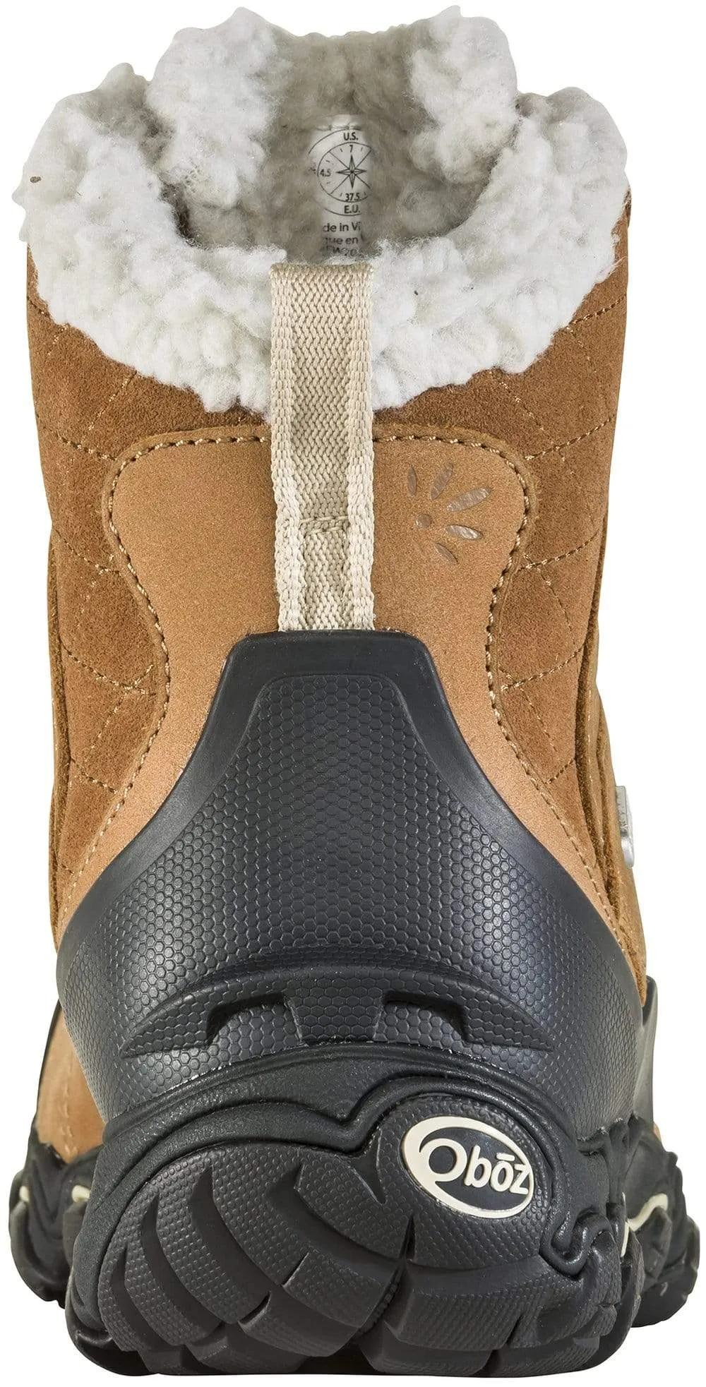 Oboz Women's Bridger 7" Insulated Mid Waterproof Hiking Boots- Chipmunk
