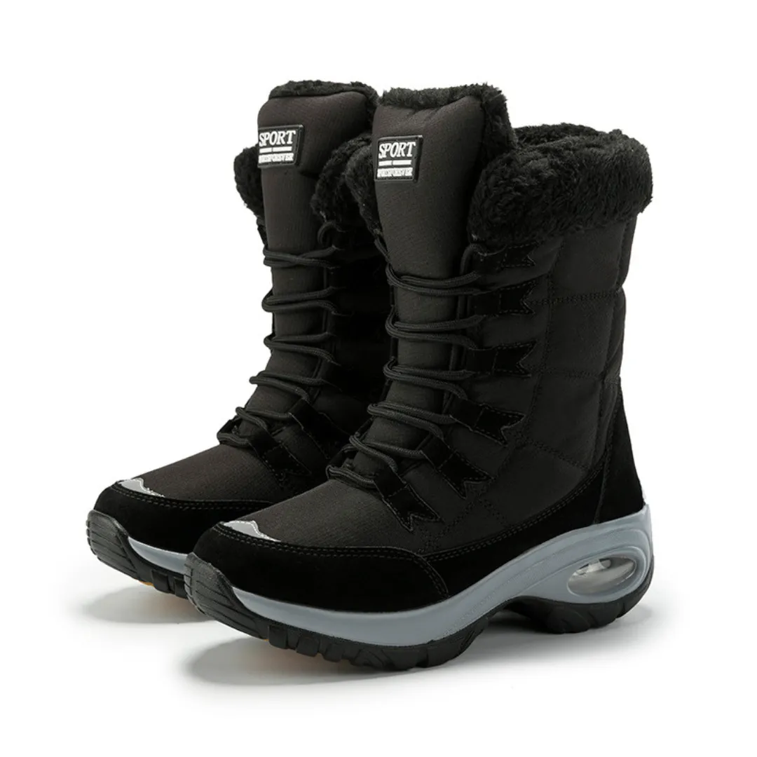 OCW Orthopedic Women Winter Boots Warm Lace-up Comfortable Waterproof Non-slip Hiking Snow Boots