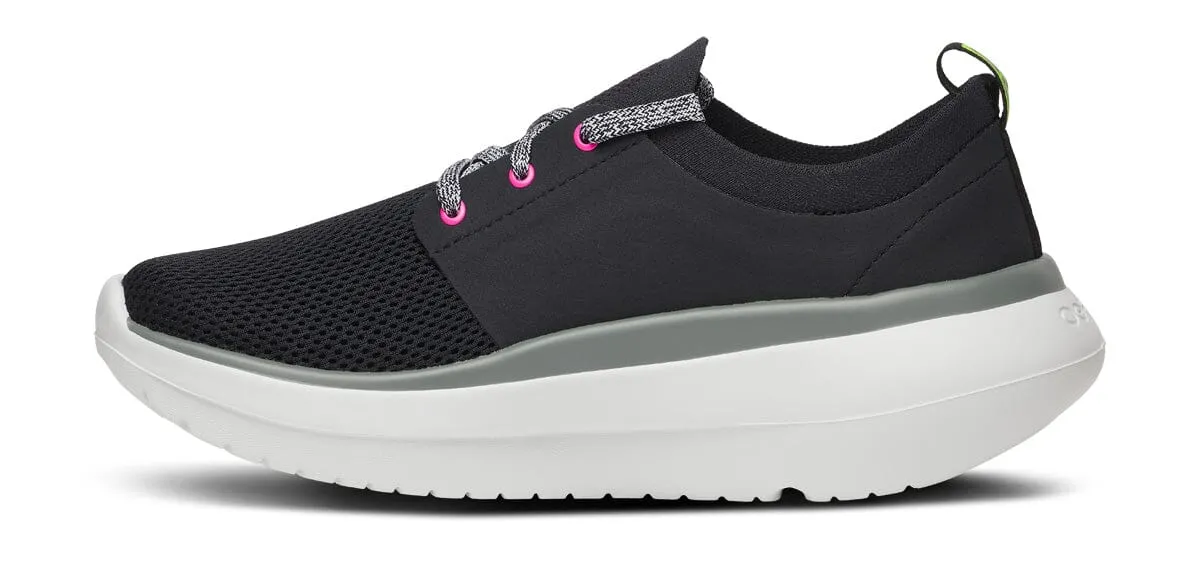 OOFOS Women's OOmy Stride - White Black